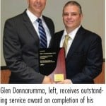 Dr. Donnarumma getting an award at NYSSOMS Meeting