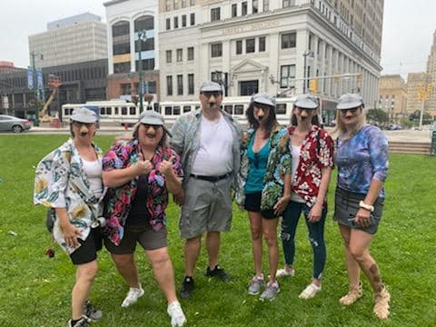 Northtowns Oral Surgery team members murder mystery outing, 2021